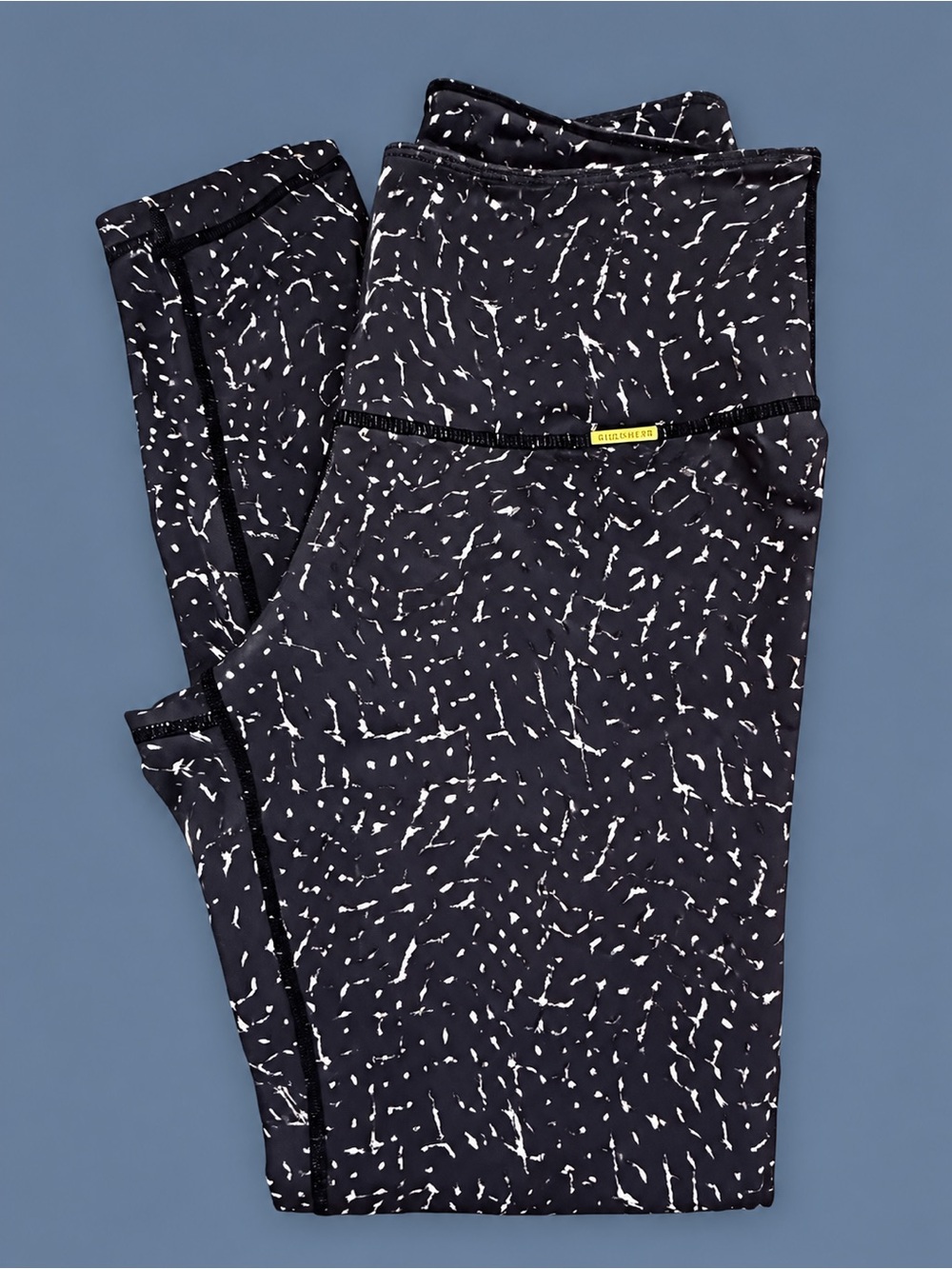 Cleo Harper Navy Leggings with White Dash Print